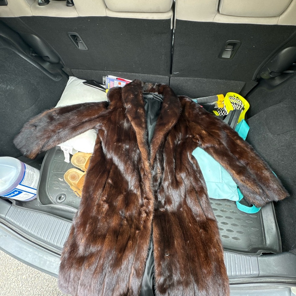 Luxurious Brown Fur Ski Jacket